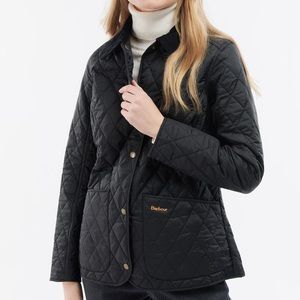 Barbour Black Annandale Quilted Jacket 8